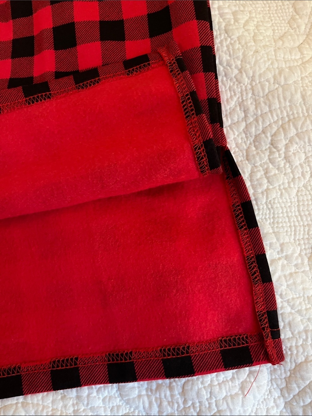 Women’s Red Buffalo Plaid Pullover with Leopard Trim L, NWOT - Picture 5 of 10